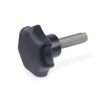GN 6336.10 Star Knob with Brass Plastic Pivot